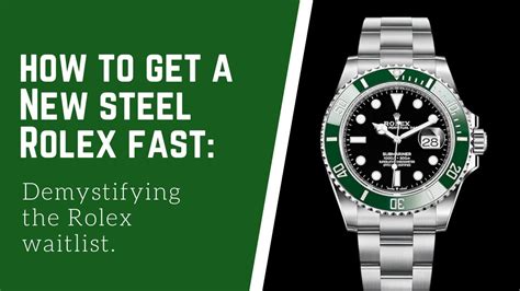 steel rolex wait list.